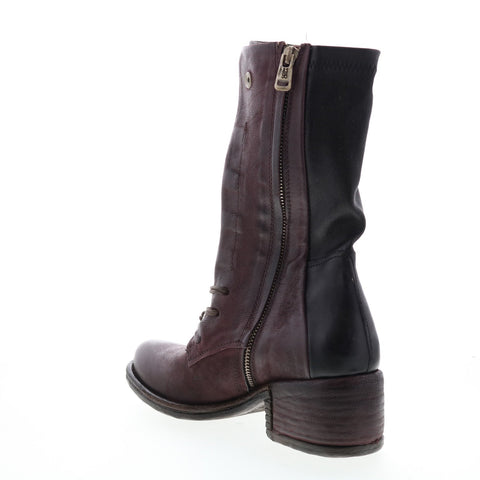 A.S. 98 Opie 548213-201 Womens Burgundy Leather Lace Up Casual Dress Boots