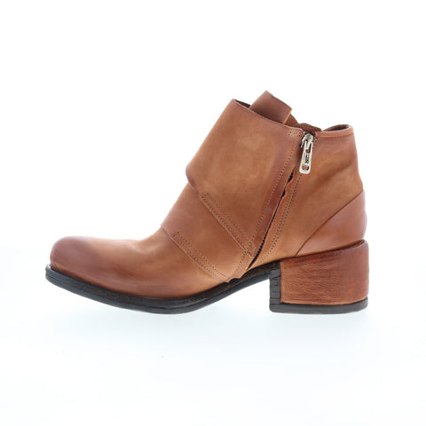 A.S. 98 Olin 548214-301-6871 Womens Brown Leather Zipper Casual Dress Boots