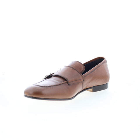 Zelli Italia Gatto Calfskin Mens Brown Loafers & Slip Ons Casual Shoes