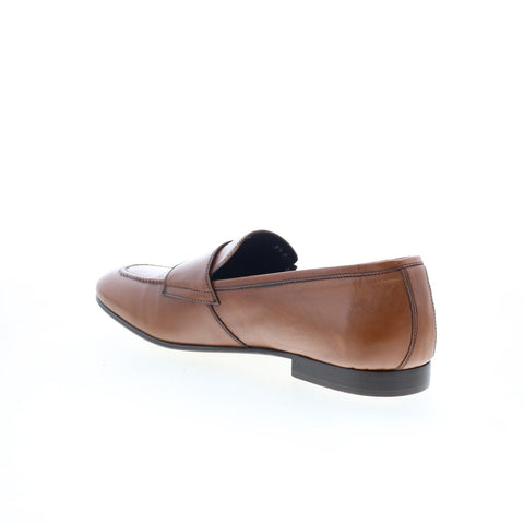 Zelli Italia Gatto Calfskin Mens Brown Loafers & Slip Ons Casual Shoes