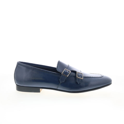 Zelli Italia Gatto 55-510 Mens Blue Leather Loafers & Slip Ons Casual Shoes