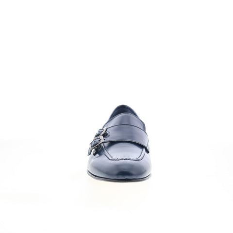Zelli Italia Gatto Calfskin Mens Blue Loafers & Slip Ons Casual Shoes