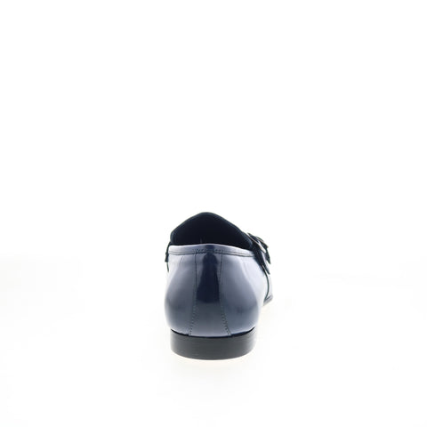 Zelli Italia Gatto Calfskin Mens Blue Loafers & Slip Ons Casual Shoes