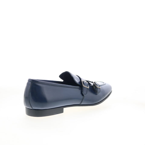 Zelli Italia Gatto 55-510 Mens Blue Leather Loafers & Slip Ons Casual Shoes