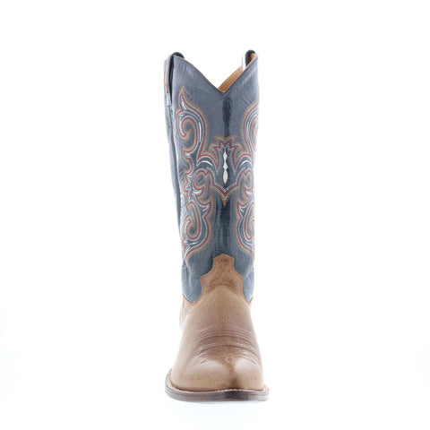 Jama Old West 5508 Mens Brown Wide Leather Cowboy Western Boots