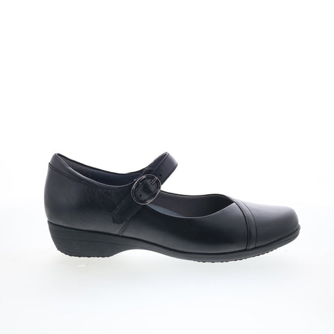 Dansko Fawna 5511-020200 Womens Black Leather Mary Jane Flats Shoes