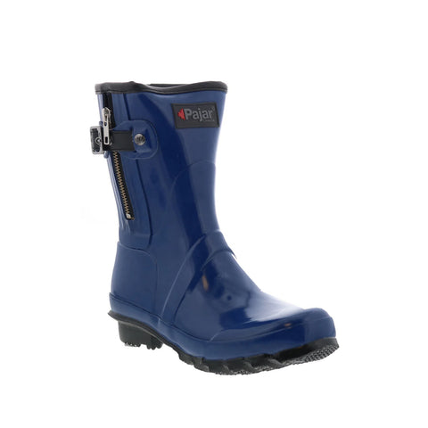 Pajar Mariah Rubber 55637 Womens Blue Synthetic Pull On Casual Dress Boots