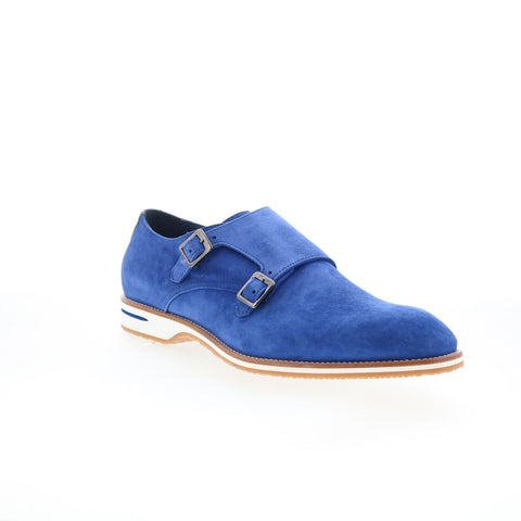 Zelli Italia Leggera Goat Suede Mens Blue Loafers & Slip Ons Casual Shoes