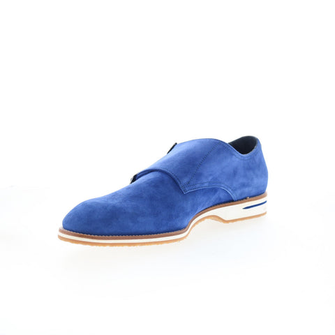 Zelli Italia Leggera Goat Suede Mens Blue Loafers & Slip Ons Casual Shoes