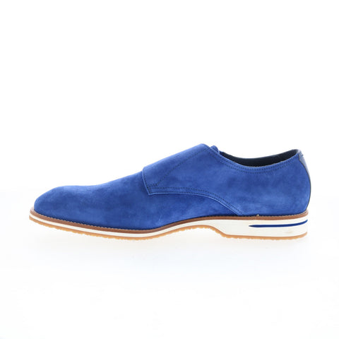 Zelli Italia Leggera Goat Suede Mens Blue Loafers & Slip Ons Casual Shoes