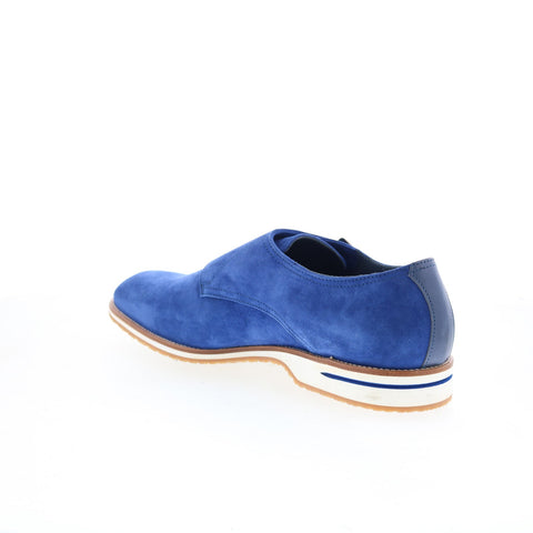 Zelli Italia Leggera Goat Suede Mens Blue Loafers & Slip Ons Casual Shoes