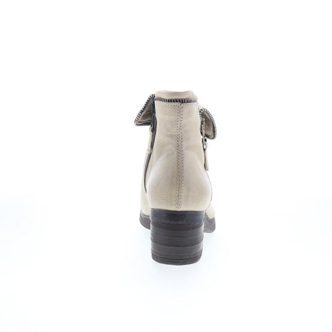 Miz Mooz Swish 560278-101-6477 Womens Gray Leather Ankle & Booties Boots