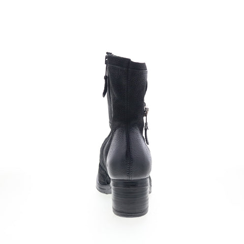 Miz Mooz Serene 560280-101-6002 Womens Black Leather Casual Dress Boots