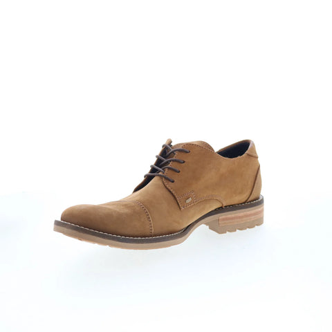 T.B. Phelps 5709-9-100 Mens Brown Nubuck Oxfords & Lace Ups Cap Toe Shoes