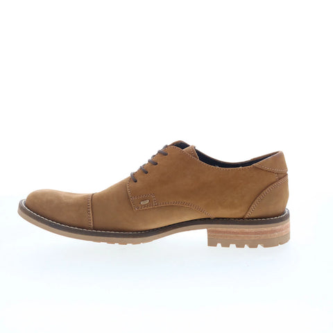 T.B. Phelps 5709-9-100 Mens Brown Nubuck Oxfords & Lace Ups Cap Toe Shoes