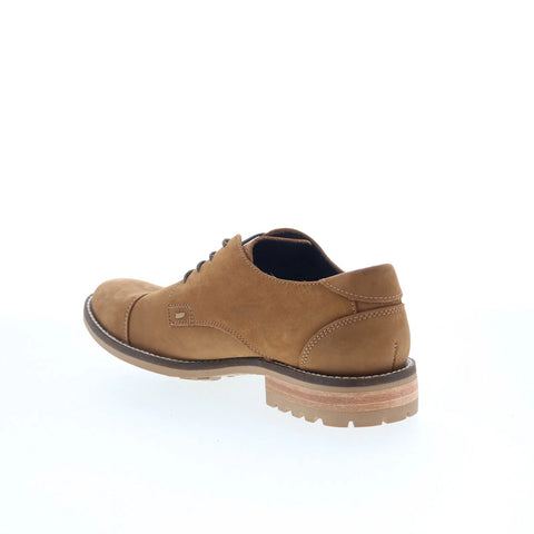 T.B. Phelps 5709-9-100 Mens Brown Nubuck Oxfords & Lace Ups Cap Toe Shoes