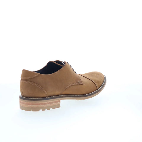 T.B. Phelps 5709-9-100 Mens Brown Nubuck Oxfords & Lace Ups Cap Toe Shoes