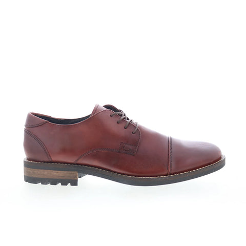 T.B. Phelps 5709-9-100 Mens Red Leather Oxfords & Lace Ups Cap Toe Shoes