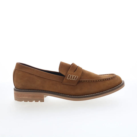 T.B. Phelps 5719-9-100 Mens Brown Leather Loafers & Slip Ons Penny Shoes