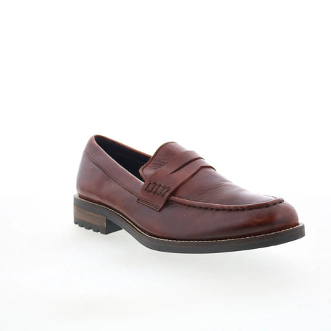 T.B. Phelps 5719-9-100 Mens Brown Leather Loafers & Slip Ons Penny Shoes