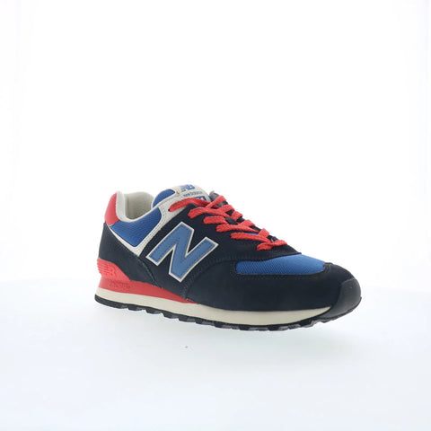 New Balance 574 U574RBA Mens Blue Suede Lace Up Lifestyle Sneakers Shoes