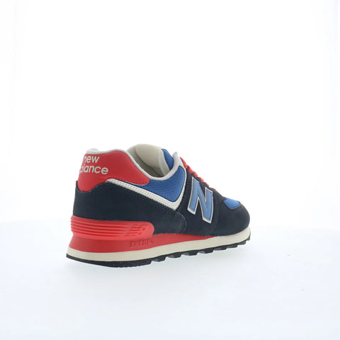 New Balance 574 U574RBA Mens Blue Suede Lace Up Lifestyle Sneakers Shoes