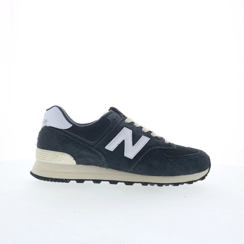 New Balance 574 U574RBH Mens Gray Suede Lace Up Lifestyle Sneakers Shoes