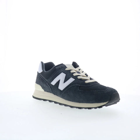 New Balance 574 U574RBH Mens Gray Suede Lace Up Lifestyle Sneakers Shoes