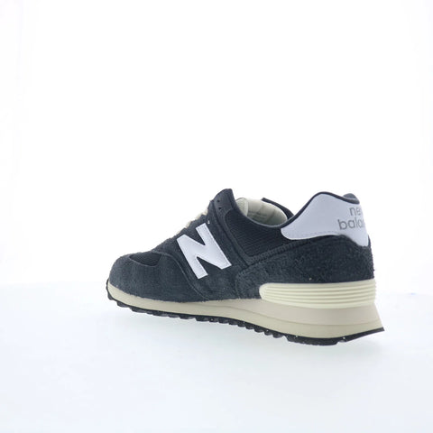New Balance 574 U574RBH Mens Gray Suede Lace Up Lifestyle Sneakers Shoes
