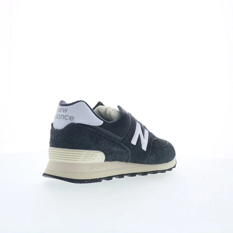 New Balance 574 U574RBH Mens Gray Suede Lace Up Lifestyle Sneakers Shoes