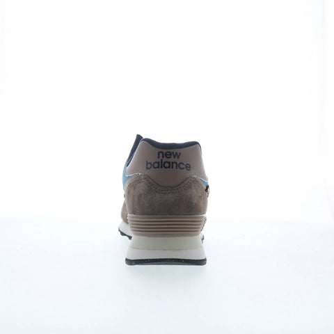 New Balance 574 U574SOB Mens Brown Suede Lace Up Lifestyle Sneakers Shoes