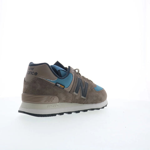 New Balance 574 U574SOB Mens Brown Suede Lace Up Lifestyle Sneakers Shoes