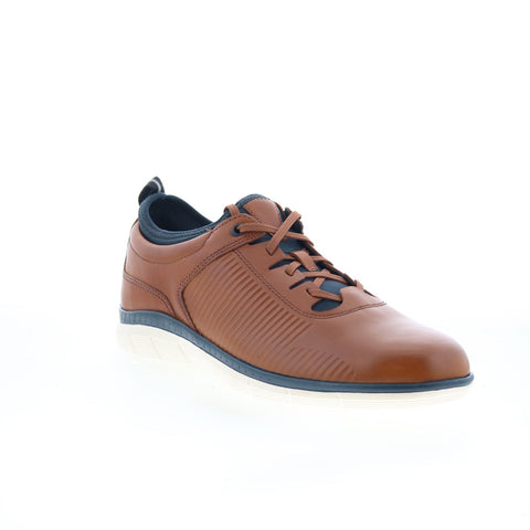 Johnston & Murphy 59-3650 Mens Brown Leather Oxfords & Lace Ups Casual Shoes