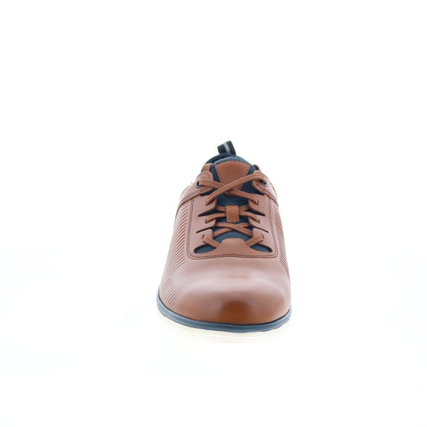 Johnston & Murphy 59-3650 Mens Brown Leather Oxfords & Lace Ups Casual Shoes