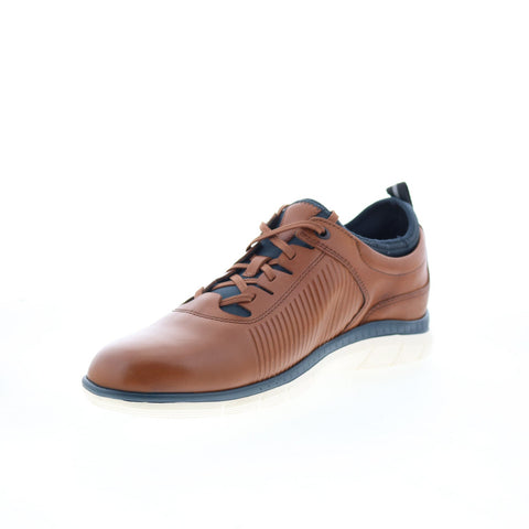 Johnston & Murphy 59-3650 Mens Brown Leather Oxfords & Lace Ups Casual Shoes