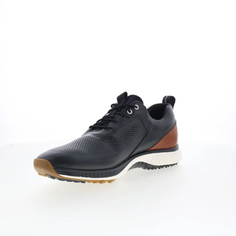 Johnston & Murphy 59-3865 Mens Black Leather Oxfords & Lace Ups Casual Shoes