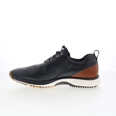 Johnston & Murphy 59-3865 Mens Black Leather Oxfords & Lace Ups Casual Shoes