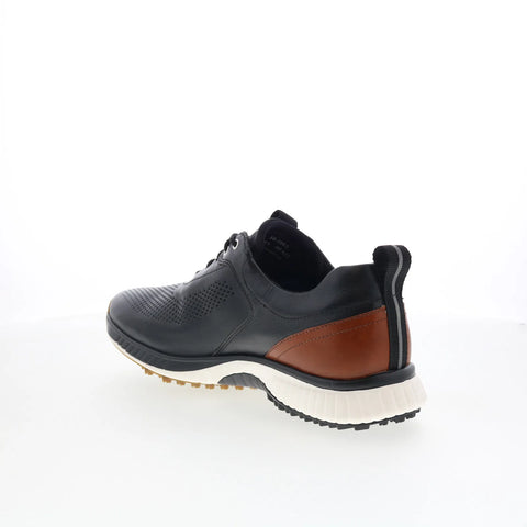 Johnston & Murphy 59-3865 Mens Black Leather Oxfords & Lace Ups Casual Shoes