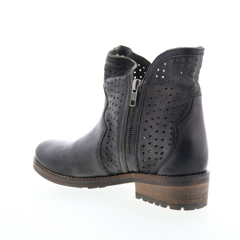 Rawhide 5930 Womens Black Leather Zipper Western Boots