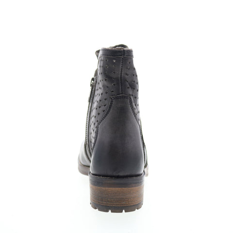 Rawhide 5930 Womens Black Leather Zipper Western Boots