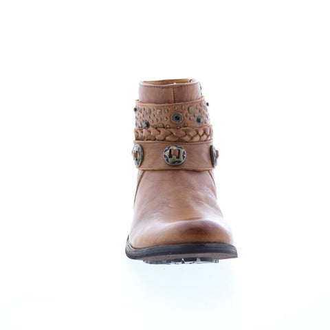 Rawhide 5936 Womens Brown Leather Zipper Western Boots