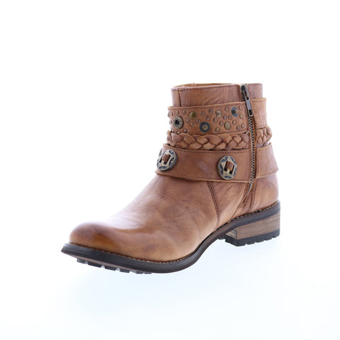 Rawhide 5936 Womens Brown Leather Zipper Western Boots