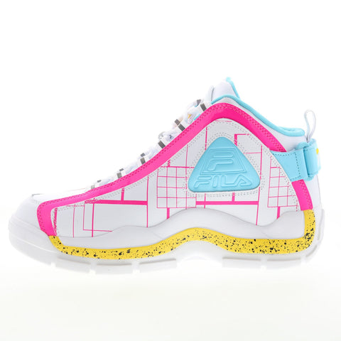 Fila Grant Hill 2 5BM01377-134 Womens White Leather Athletic Basketball Shoes