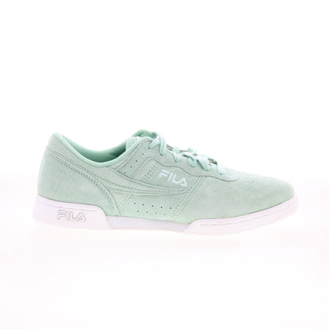 Fila Original Fitness Premium Womens Green Suede Lifestyle Sneakers Shoes