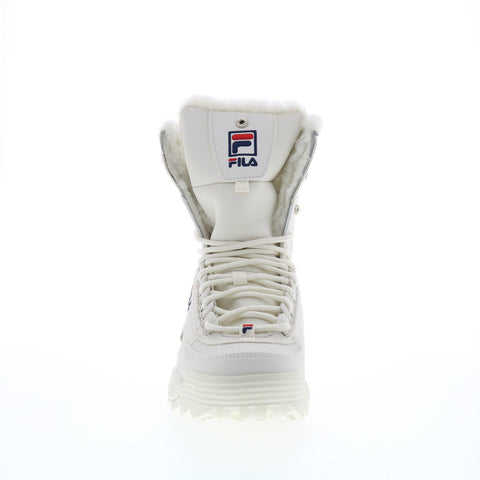 Fila Disruptor Shearling 5HM00544-125 Womens White Casual Dress Boots