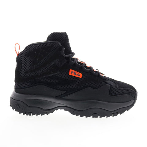 Fila Ranger Boot 5HM01097-001 Womens Black Suede Lace Up Casual Dress Boots
