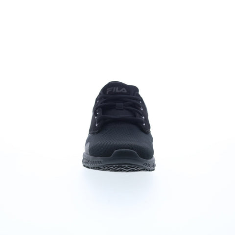 Fila Memory Layers Slip Resistant Womens Black Synthetic Athletic Work Shoes