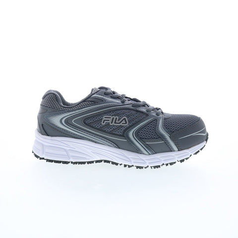 Fila Memory Reckoning 9 Slip Resistant Composite Toe Womens Gray Athletic Shoes