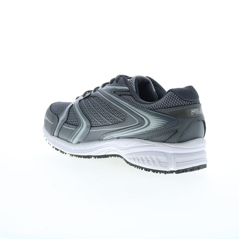 Fila Memory Reckoning 9 Slip Resistant CT Womens Gray Athletic Work Shoes