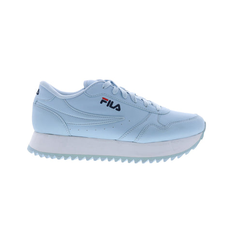 Fila Fila Orbit 5RM01536-431 Womens Blue Leather Lifestyle Sneakers Shoes